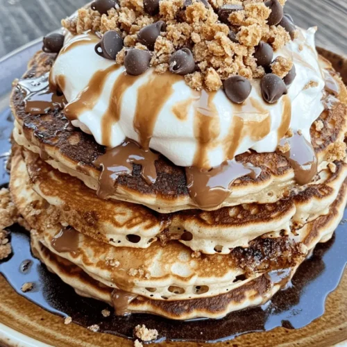 Imagine starting your day with the delightful aroma of fluffy pancakes wafting through your kitchen, only to discover that they are infused with the nostalgic flavors of classic campfire s’mores. Welcome to the world of S’mores Pancakes—a delectable breakfast treat that brilliantly marries the rich, indulgent elements of chocolate, gooey marshmallow, and crunchy graham crackers into one stunning dish. This recipe is not only simple to prepare but also elevates your morning routine or brunch gatherings into a memorable culinary experience.