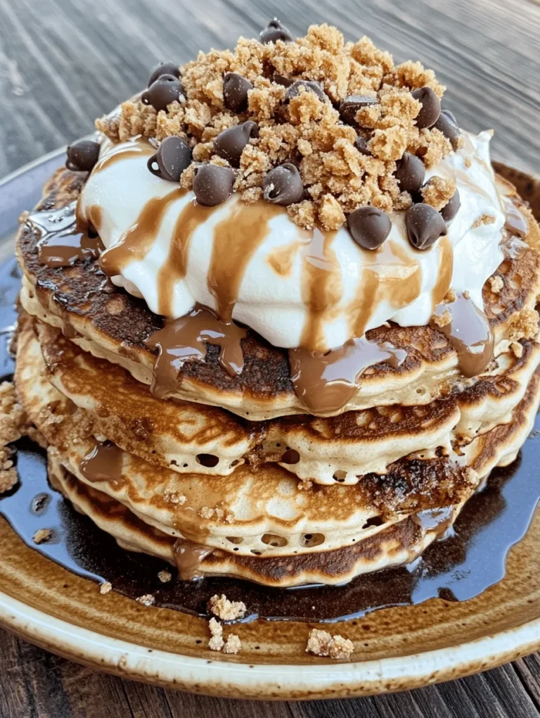 Imagine starting your day with the delightful aroma of fluffy pancakes wafting through your kitchen, only to discover that they are infused with the nostalgic flavors of classic campfire s’mores. Welcome to the world of S’mores Pancakes—a delectable breakfast treat that brilliantly marries the rich, indulgent elements of chocolate, gooey marshmallow, and crunchy graham crackers into one stunning dish. This recipe is not only simple to prepare but also elevates your morning routine or brunch gatherings into a memorable culinary experience.