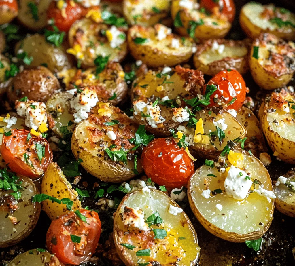 Greek cuisine is celebrated worldwide for its vibrant flavors, fresh ingredients, and heartwarming dishes that transport you straight to the sun-kissed shores of the Mediterranean. One dish that exemplifies the essence of Greek cooking is the Heavenly Greek Feta Roast Potatoes. Perfect as a side dish or a snack, these roast potatoes are infused with the rich, tangy flavor of feta cheese, aromatic herbs, and the natural sweetness of cherry tomatoes.