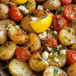 Greek cuisine is celebrated worldwide for its vibrant flavors, fresh ingredients, and heartwarming dishes that transport you straight to the sun-kissed shores of the Mediterranean. One dish that exemplifies the essence of Greek cooking is the Heavenly Greek Feta Roast Potatoes. Perfect as a side dish or a snack, these roast potatoes are infused with the rich, tangy flavor of feta cheese, aromatic herbs, and the natural sweetness of cherry tomatoes.