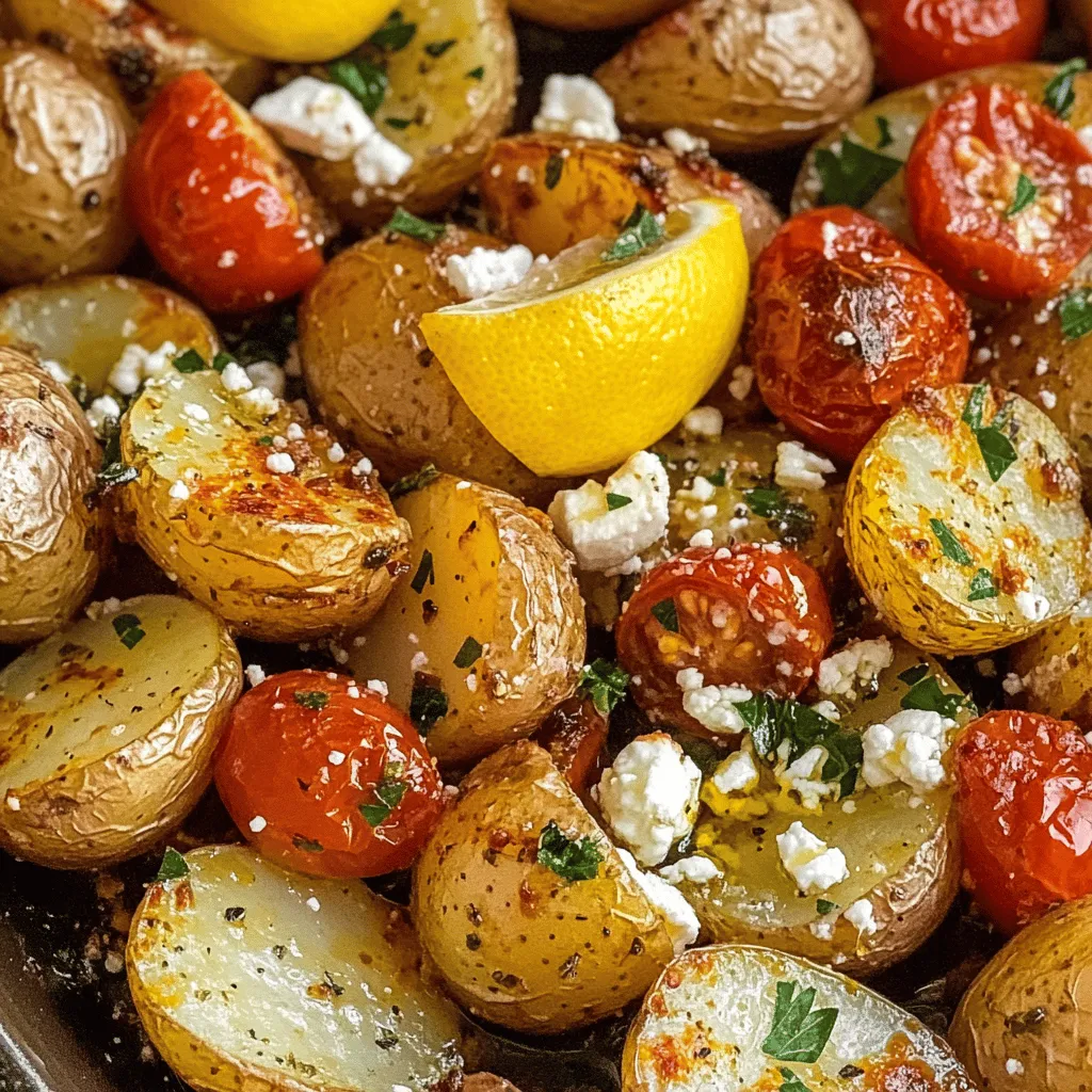 Greek cuisine is celebrated worldwide for its vibrant flavors, fresh ingredients, and heartwarming dishes that transport you straight to the sun-kissed shores of the Mediterranean. One dish that exemplifies the essence of Greek cooking is the Heavenly Greek Feta Roast Potatoes. Perfect as a side dish or a snack, these roast potatoes are infused with the rich, tangy flavor of feta cheese, aromatic herbs, and the natural sweetness of cherry tomatoes.