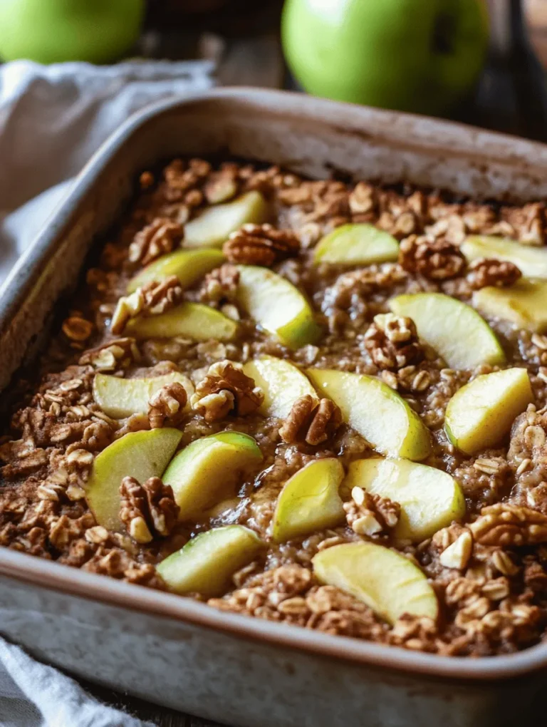 In today’s fast-paced world, starting your day with a nutritious breakfast is vital to maintaining energy and focus. A healthy breakfast sets the tone for the day, providing the necessary fuel to keep you alert and productive. One delightful option that checks all the boxes for a wholesome breakfast is the Irresistible Healthy Apple Oatmeal Breakfast Bake. This delicious recipe combines the goodness of oats and apples, making it perfect for busy mornings when you need something simple yet satisfying.