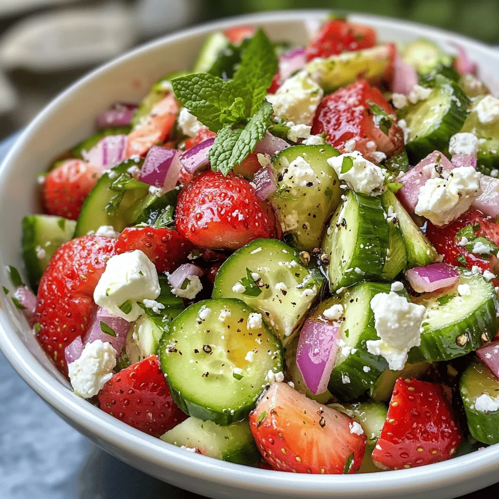 Cucumber: The star of this salad, cucumber serves as a hydrating and crunchy base that adds a refreshing element to every bite. With a high water content of about 95%, cucumbers are known for their cooling properties, making them a popular choice during hot weather. They are also low in calories, making this salad a guilt-free indulgence.