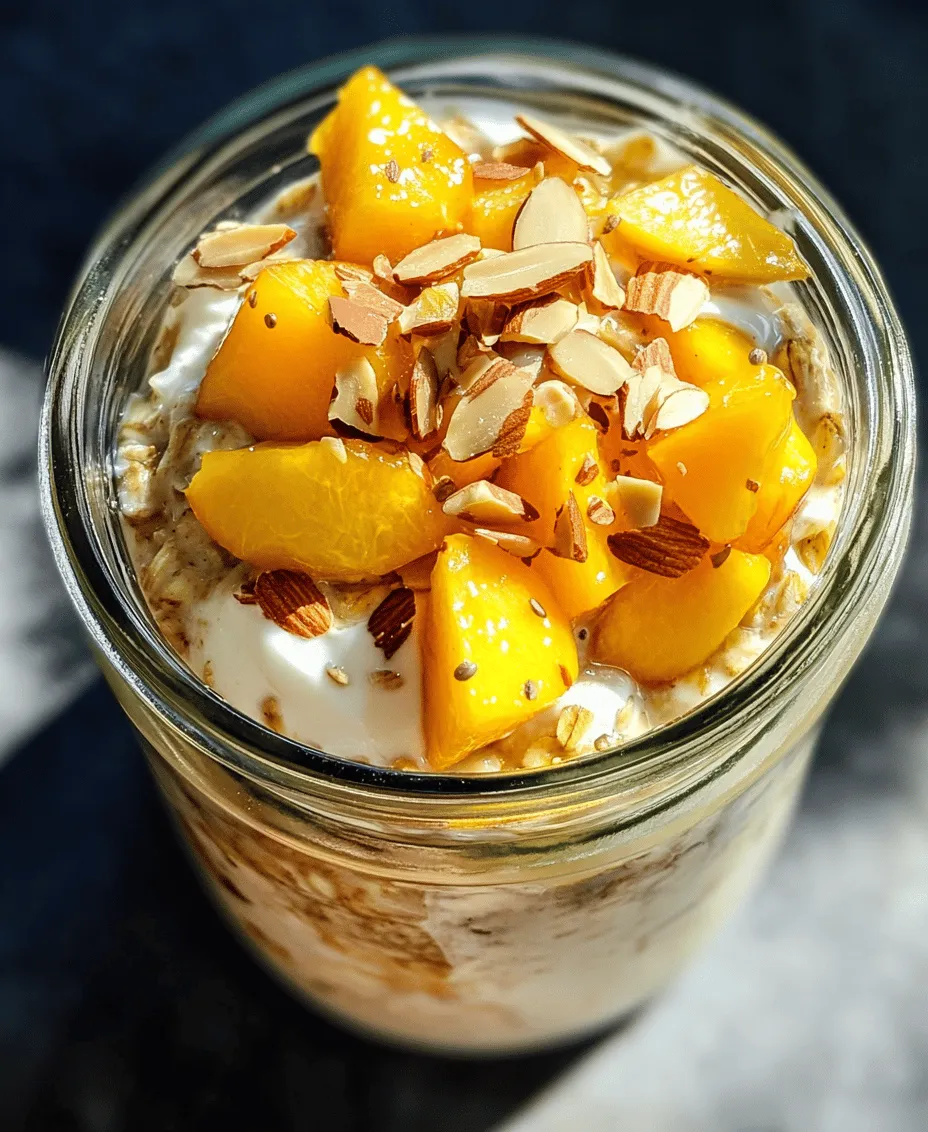 In today's fast-paced world, breakfast often gets overlooked, yet it remains one of the most important meals of the day. Overnight oats have emerged as a beloved solution for those seeking a nutritious, convenient, and delicious breakfast option. This no-cook meal not only saves time in the morning but also allows for a great deal of creativity in flavor and texture. Among the myriad of ways to enjoy overnight oats, the combination of peaches with wholesome ingredients stands out as a refreshing and healthful choice.