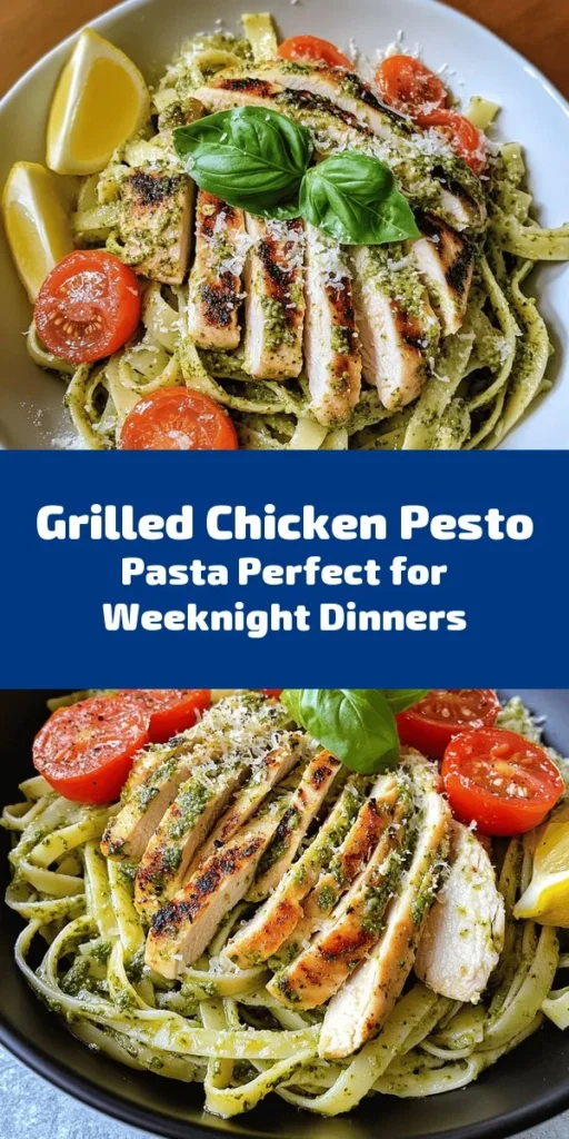 Discover a delightful Pesto Pasta with Grilled Chicken recipe that combines vibrant flavors and fresh ingredients. This easy dish features al dente fettuccine tossed in homemade basil pesto made with pine nuts, garlic, and Parmesan. Top it with juicy grilled chicken and a sprinkle of cherry tomatoes for a stunning finish. Perfect for dinner or meal prep, this recipe is quick to whip up and serves four. Don't forget to squeeze in a bit of lemon for that extra zing!