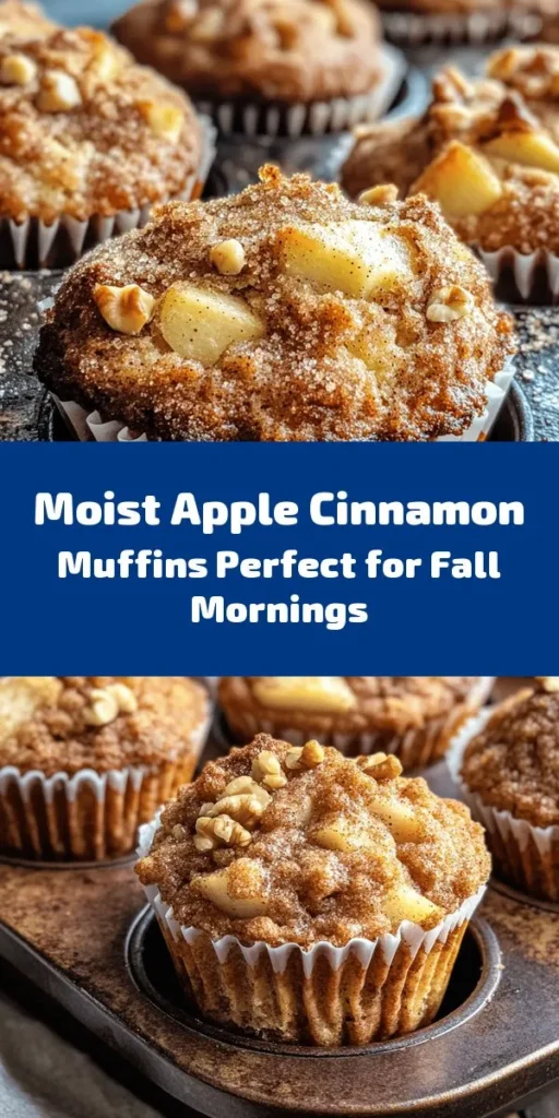 Indulge in these irresistibly moist apple cinnamon muffins, perfect for breakfast or a sweet snack! Made with fresh diced apples and warm spices, they’re sure to become a family favorite. With a fluffy texture and delightful crunch from optional walnuts, these muffins are easy to whip up in just 35 minutes. Whether you enjoy them fresh out of the oven or as a packed lunch treat, each bite bursts with comforting autumn flavors. Bake a batch and fill your home with the delicious aroma of cinnamon and apple!