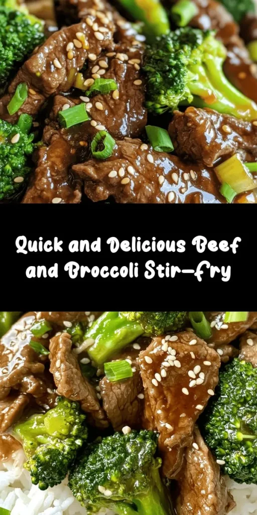 Indulge in the flavors of this Savory Chinese Beef and Broccoli dish! Perfect for a weeknight dinner, this recipe features tender beef sirloin and crisp broccoli, all coated in a delicious garlic-ginger sauce. It’s easy to prepare in just 40 minutes and pairs wonderfully with rice or noodles. Customize your bowl with sesame seeds and green onions for that extra touch. Bring a taste of takeout to your kitchen tonight!