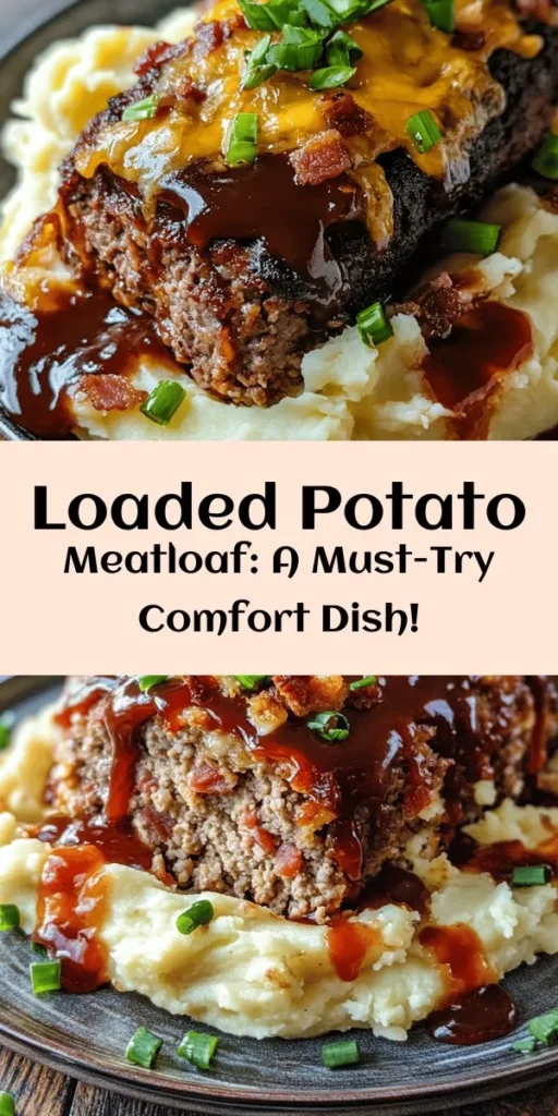 Indulge in the ultimate comfort food with this Loaded Potato Meatloaf! Packed with ground beef and pork, creamy mashed potatoes, and melted cheddar cheese, it’s a savory delight. This easy-to-follow recipe guides you through mixing flavorful ingredients like garlic, green onions, and smoked paprika for a tasty twist. Perfect for family dinners, serve it warm with your favorite sides. Get ready for a satisfying meal that’s sure to impress!